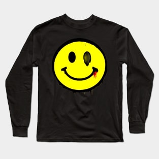 Grunge smiley Long Sleeve T-Shirt